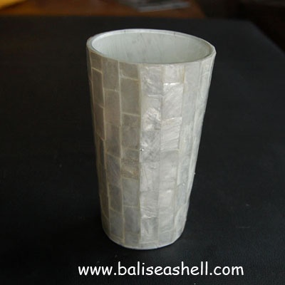 glass covered with white capis