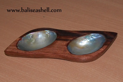 seashell disc arrt natural with wood