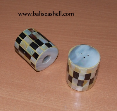 mother of pearl box for salt and paper