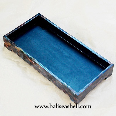 shell black trey art crafts bali inlay