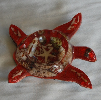 shell disc art crafts with receine