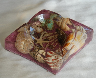 shell dish art