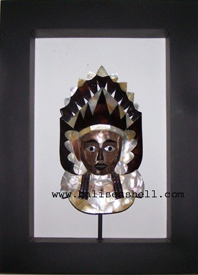 mask shape frame wall