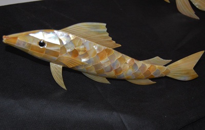 shell fish art mother of pearl
