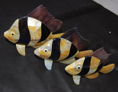 fish crafts mother of pearl inlay