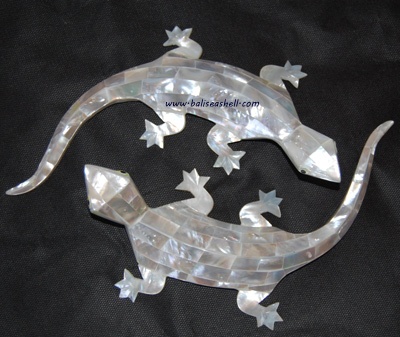 mother of pearl gecho art