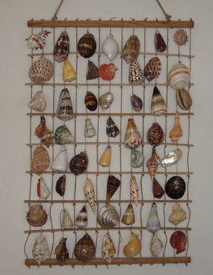 shell net with bamboo