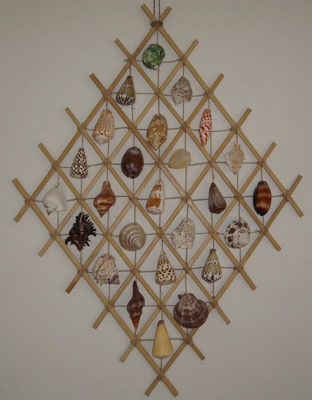 shell net with bamboo