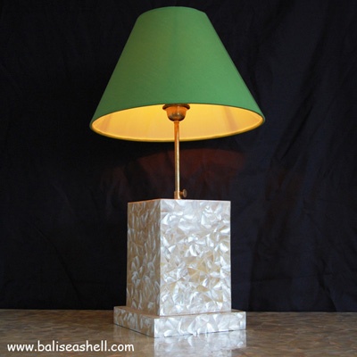 white mop shell lamp pearl