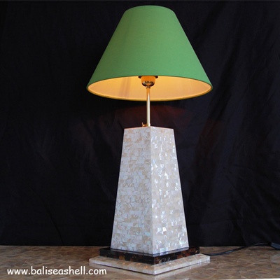 white mop shell lamp pearl