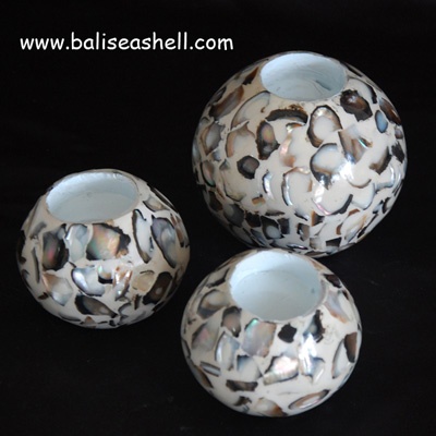 shell lamp ball art holder