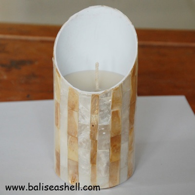 candle light lamp from seashell border