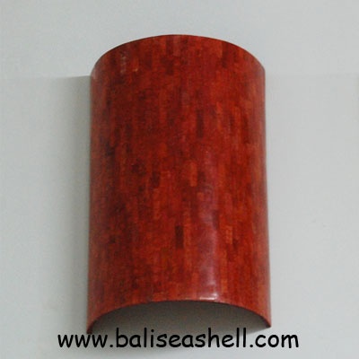 red coral art decor for wall lamp