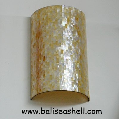 mother of pearl lamp shade art