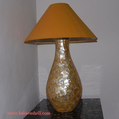 mixed white and yellow art lamp