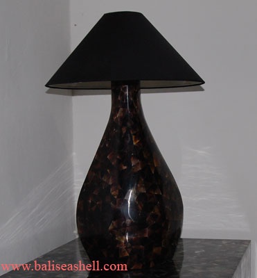 black pen luster table lamp