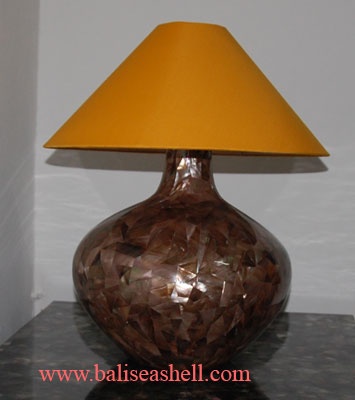 seashell pick pearl mabe lamp table
