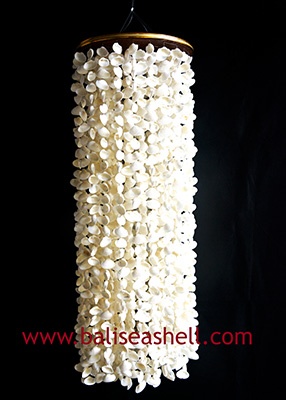 Seashell Wind Chimes White Cowrie art crafts Small
