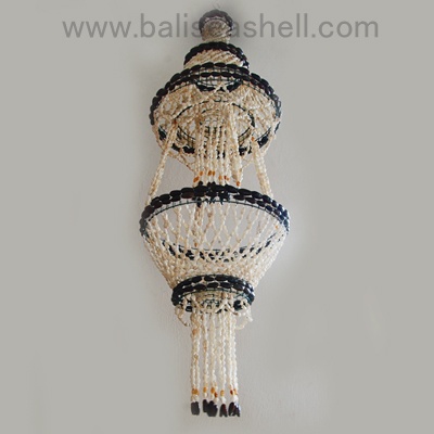 shell wind chimes and chandeler