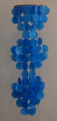 shell capiz wind chimes art