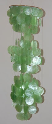 wind chimes shell capiz