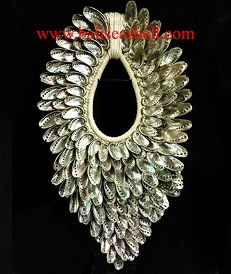 shell native Long Abalon Indonesia crafts necklace