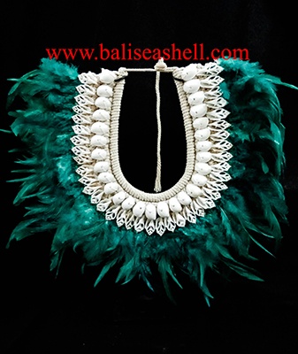 Shell Native Mix Cut Shell And Green FeatherCrafts