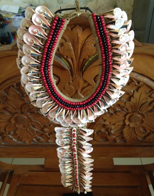 big necklace native art from papua