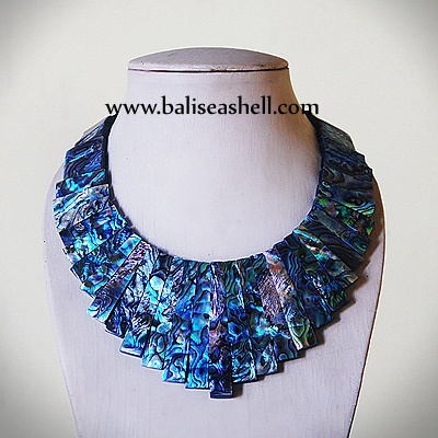 paua shell necklace art