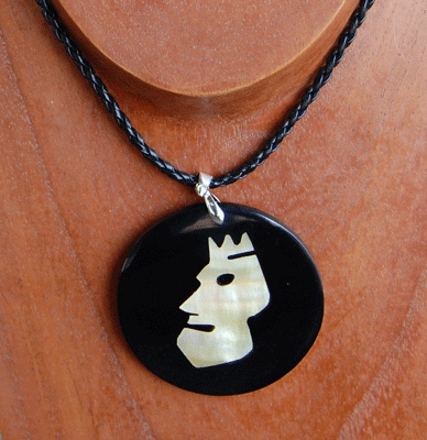 Zodiac shell with resin necklace