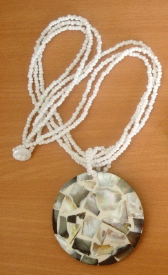 shell necklace mosaic