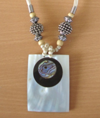 shell necklace mosaic