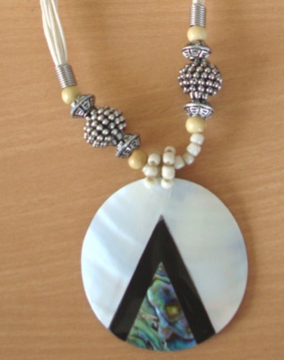 shell necklace mosaic