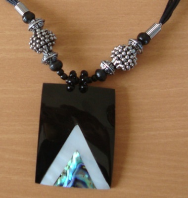 necklace mosaic shell