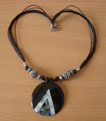 shell neckalce mosaic