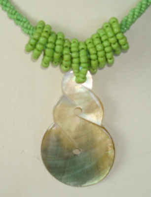 necklace shell infinity art