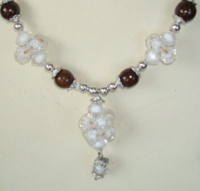 pearl bead plastic necklace