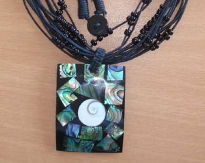 necklace with helmet eyes