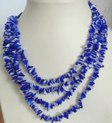 bead bead stone art necklace