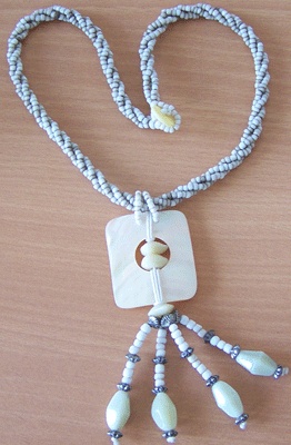 necklace with bead shell kupang