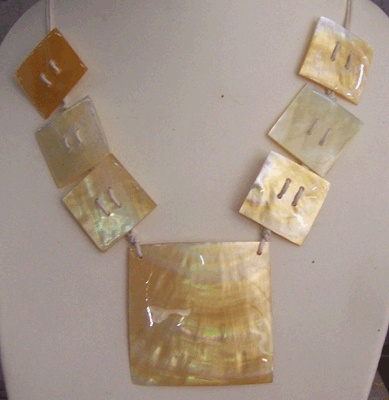 mop cut necklace yellow