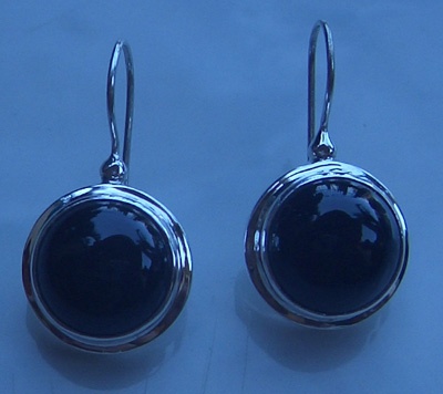 earring black sea silver