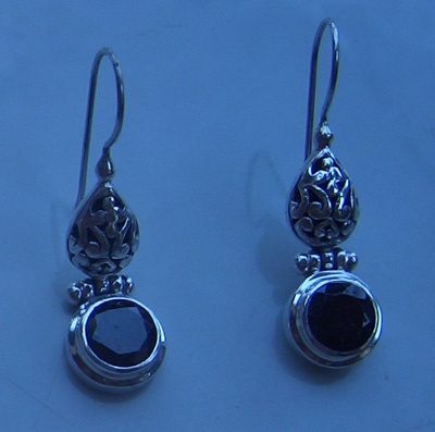 earring black sea silver