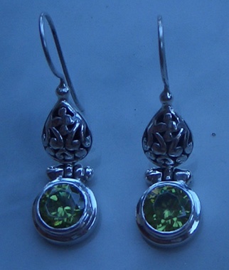silver earring without shell