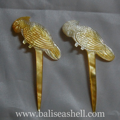 shell art hair clip crafts
