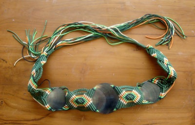 black mop shell belt fashion