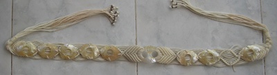 belt white and black shell