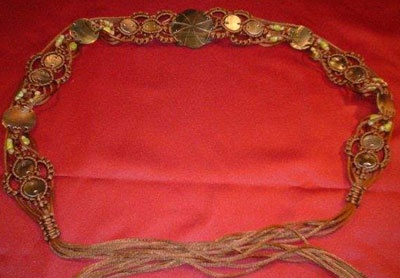 BELT Black shell with desighn tape