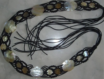 Belt shell mop white mixed