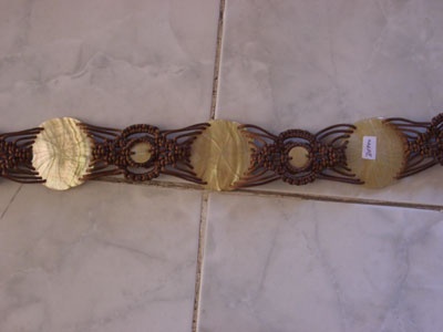 Belt From mother of pearl